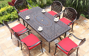 欧式别墅花园铁艺休闲桌椅