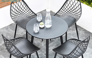 阳台小茶几，奶茶店外摆靠背椅子